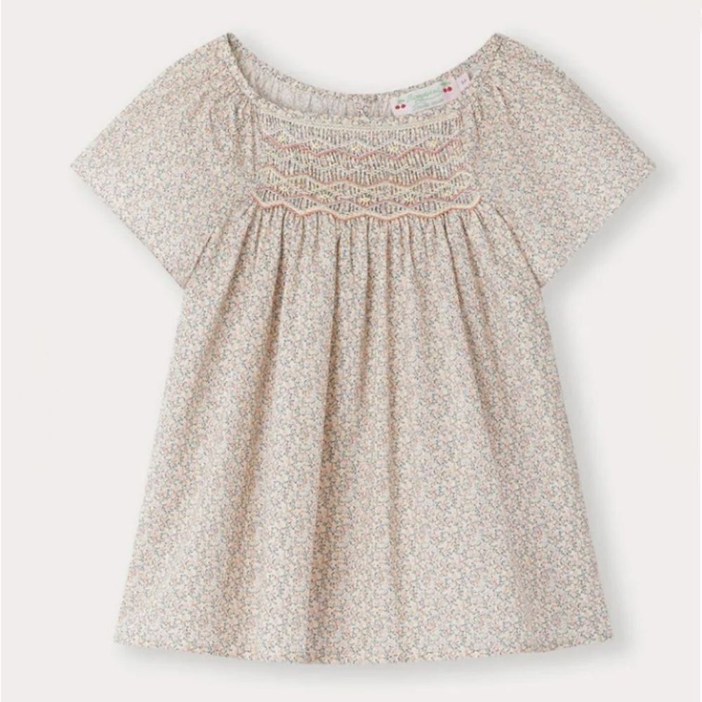Bonpoint Girls Blouse Smockee Grenade